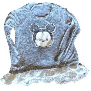 Disney Dsigned Mickey Mouse Tsum Tsum Girls Long Sleeve Shirt Size Large 14/16